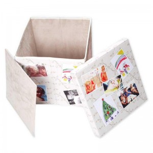 boite de rangement pliable personnalisée avec dessins et photo