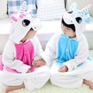 Winter-Children-Blue-Pink-Kawaii-Anime-Hoodie-font-b-Unicorn-b-font-font-b-Pajama-b